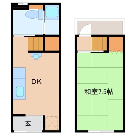 尼崎駅 徒歩15分 1-2階の物件間取画像